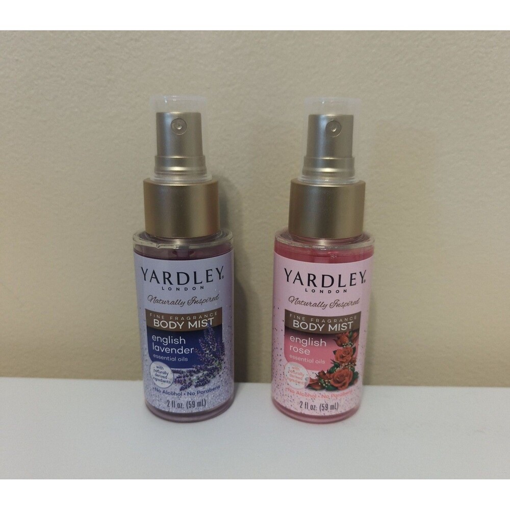 Yardley London Body Mist English Lavender & English Rose 2 oz 2 Pack